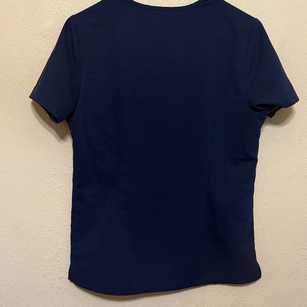 Figs Women's Navy V-Neck Scrub Top - Picture 5 of 5